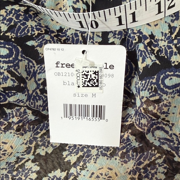 Free People Floral Mini Dress Size M NWT - Picture 11 of 13